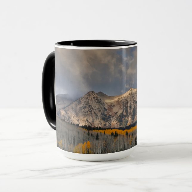 Herbstfarben von Aspens, Keebler Pass Tasse (Vorderseite Links)