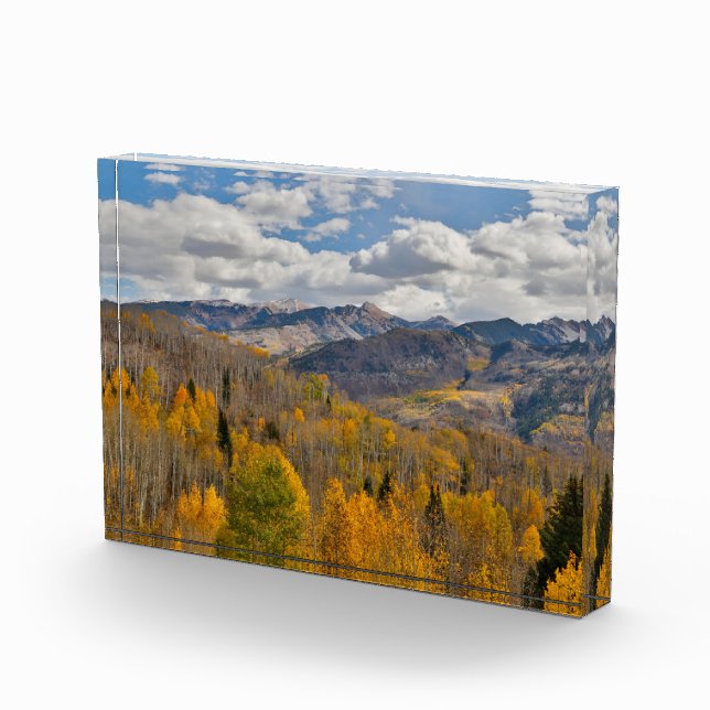 Herbstfarben von Aspens & Oaks Keebler Pass Fotoblock (Rechts)