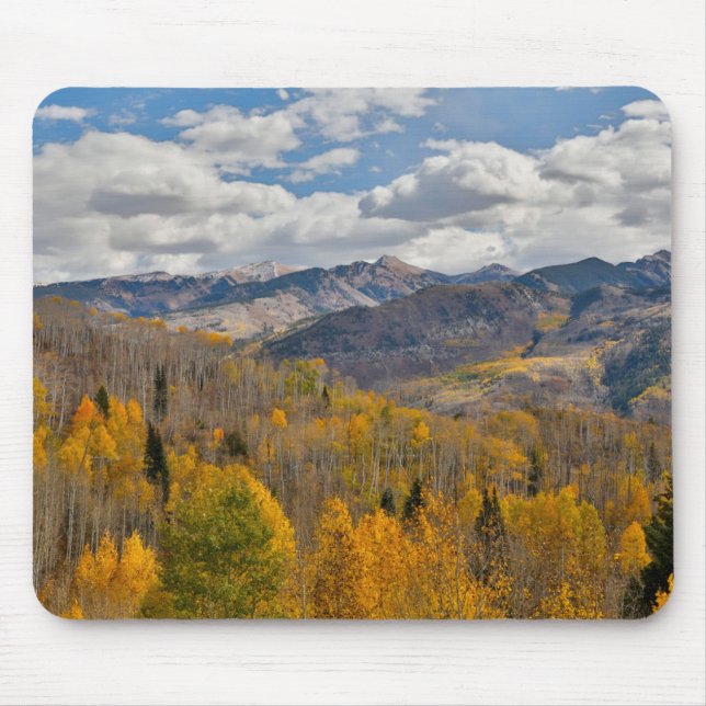 Herbstfarben von Aspens & Oaks Keebler Pass Mousepad (Vorne)