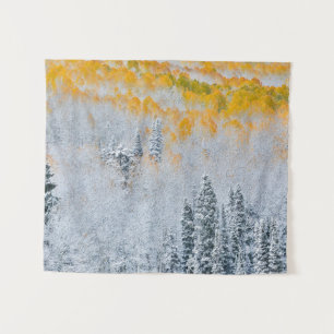 Herbstfarben von Aspens   Rocky Mountains, Colorad Wandteppich