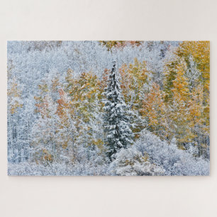 Herbstfarben von Aspens & Snow Keebler Pass Puzzle
