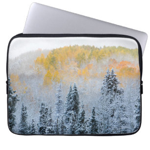 Herbstfarben von Espen & frischer Schnee Keebler P Laptopschutzhülle