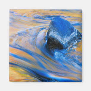 Herbstfarben Wasser Abstrakt Magnet