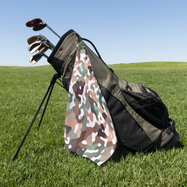 Herbstfarben zur Camouflage im Herbst   Golfhandtuch (Gras)