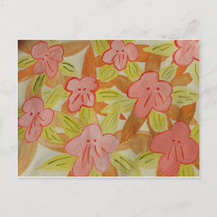 Herbstfarbene Blume Postkarte