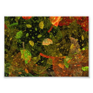 Herbstfarbenes Dekordesign Fotodruck