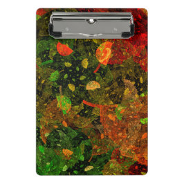 Herbstfarbenes Dekordesign Mini Klemmbrett