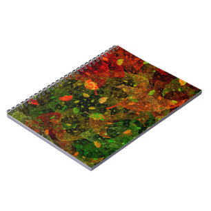 Herbstfarbenes Dekordesign Notizblock