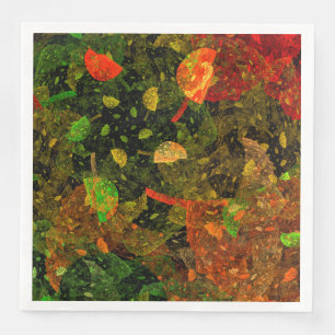Herbstfarbenes Dekordesign Serviette