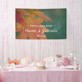 Herbstfarbenhochzeit Banner