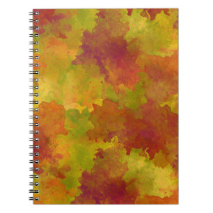 Herbstfarbenjournal - Herbstfarben Hintergrund Notizblock