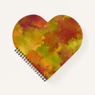 Herbstfarbenjournal - Herbstfarben Hintergrund Notizbuch