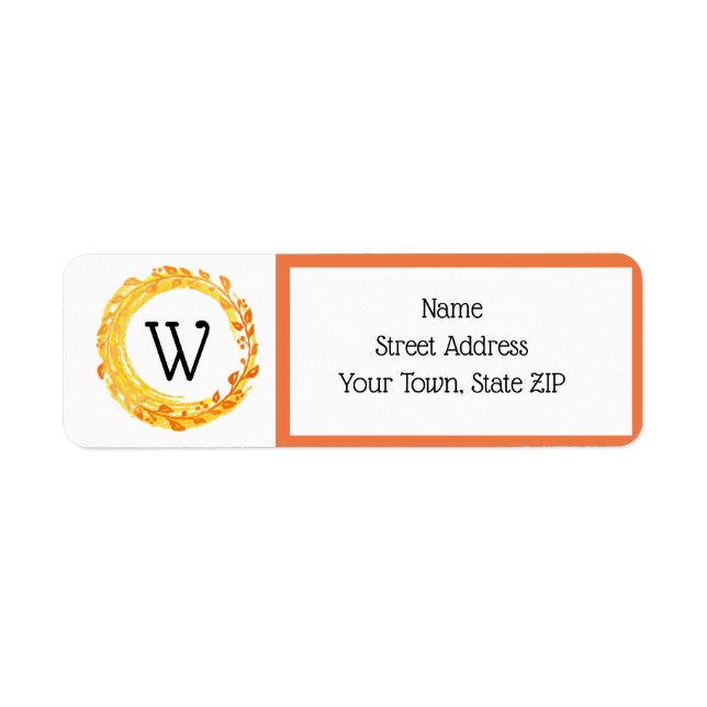 Herbstfarbenleder wirbeln orange gelb (Vorne)