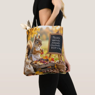 Herbstfarm mit Eichhörnchen