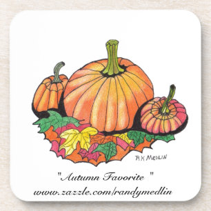 " Herbstfavorite "...Cork Untersetzer