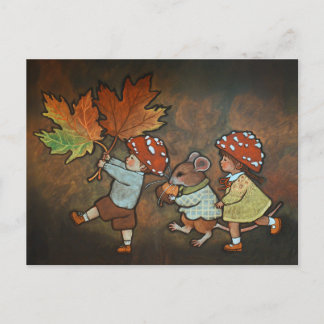 Herbstfeen Postkarte