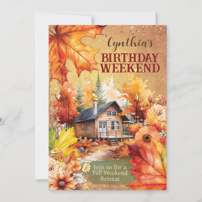 Herbstfeiereinladungen Einladung (Vorderseite)