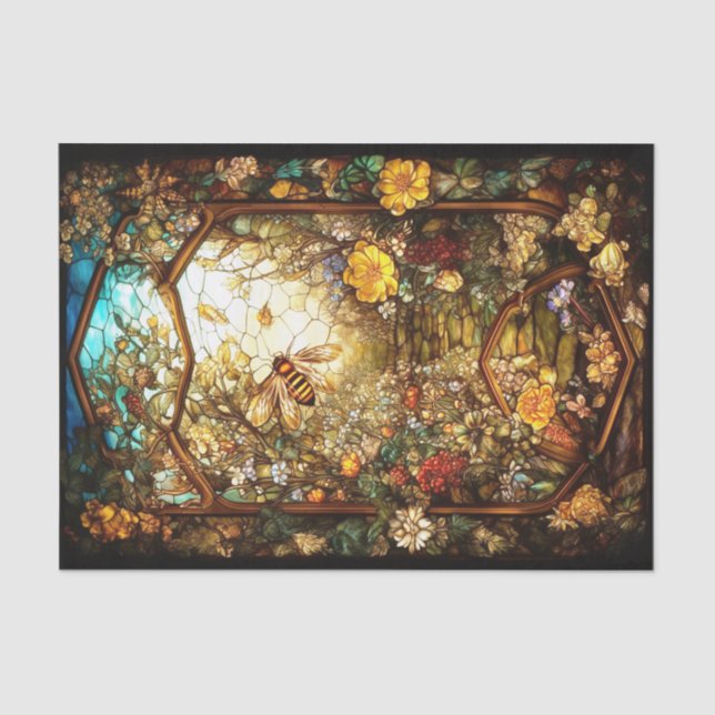 Herbstfenster Seidenpapier (Vorderseite)