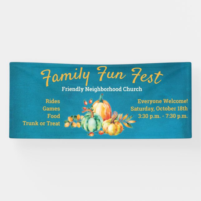 Herbstfest Familienfest Banner (Horizontal)