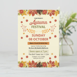 Herbstfest Flyer Vorlage   Herbstveranstaltungs-Ei