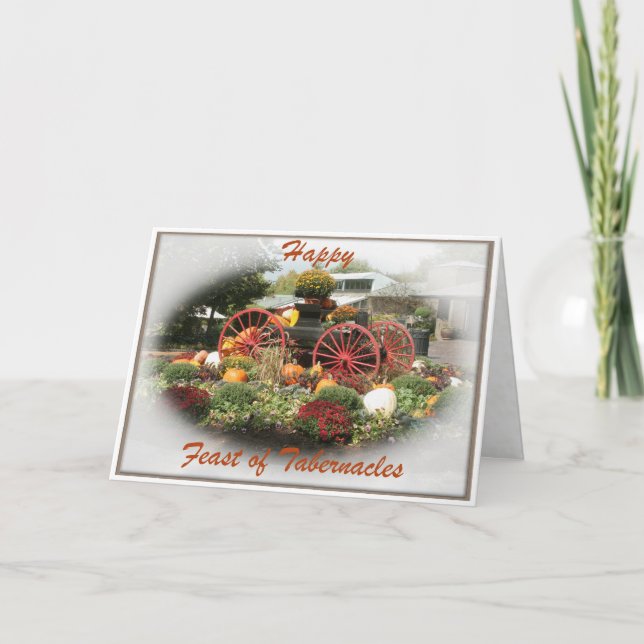 Herbstfest - Segen auf Karte (Vorderseite)