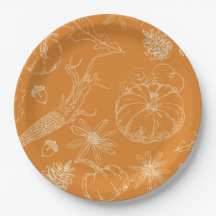 Herbstfest Sketch in Orange