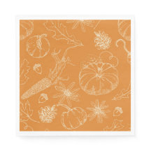 Herbstfest Sketch in Orange