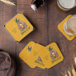 Herbstfestival Beer Drinks Armadillo Texas Rechteckiger Pappuntersetzer