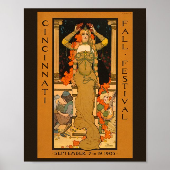 Herbstfestival Cincinnati 1903 Poster (Vorne)