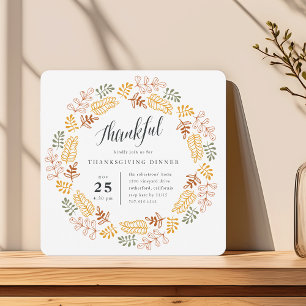 Herbstfeuer   Erntedank - Abendessen Einladung