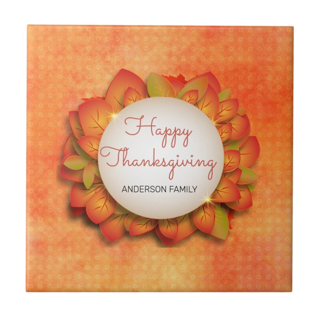 Herbstfeuer Fliese (Vorderseite)