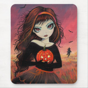 Herbstfeuer Halloween Mousepad