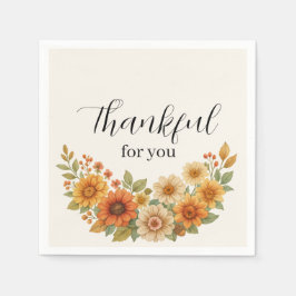 Herbstfeuer - Herbst Erntedank Serviette