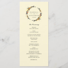 Herbstfeuer | Modernes Hochzeitsprogramm Programm