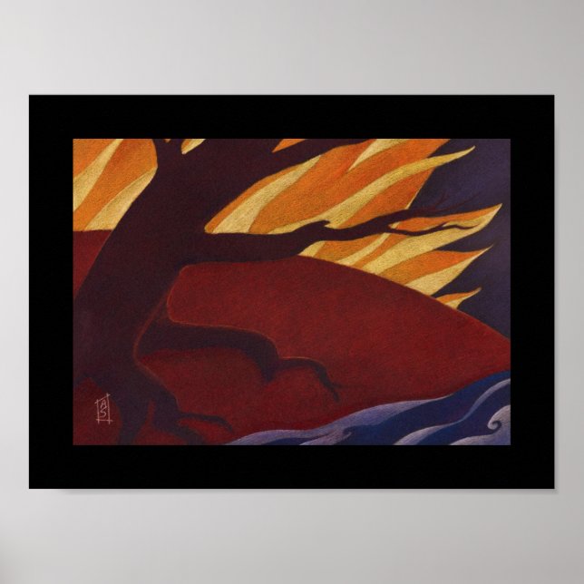 Herbstfeuer Poster (Vorne)