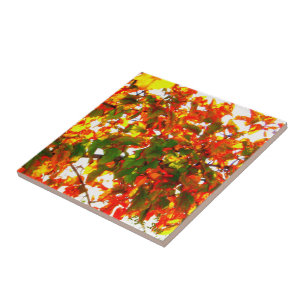 "Herbstfeuer" Tile/Trivet Fliese