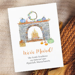 Herbstfeuerplatz, Pumpkins, Pumpkinspülung Ankündigungspostkarte