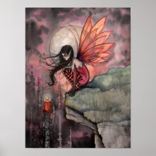 Herbstflame Fantasy Fairy Art Poster