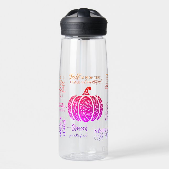 Herbstflaschen Wasser Flasche (Vorne)