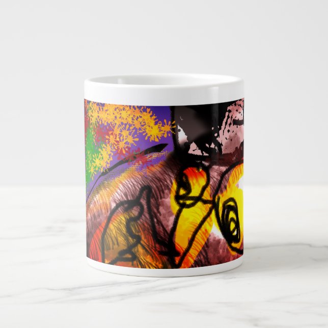 Herbstfliege Jumbo-Tasse (Vorderseite)