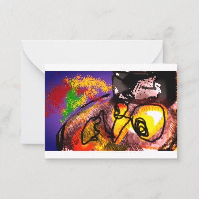 Herbstfliege Mitteilungskarte (Vorderseite)