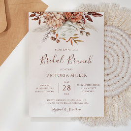 Herbstfloral Boho Fall Foliage Bridal Brunch Einladung