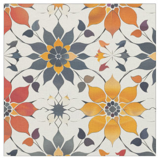 Herbstfloral Tile Stoff