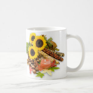Herbstflorale Erweiterung Tasse