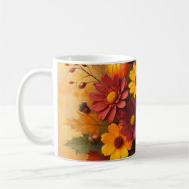 Herbstflorale Fusion Kaffeetasse