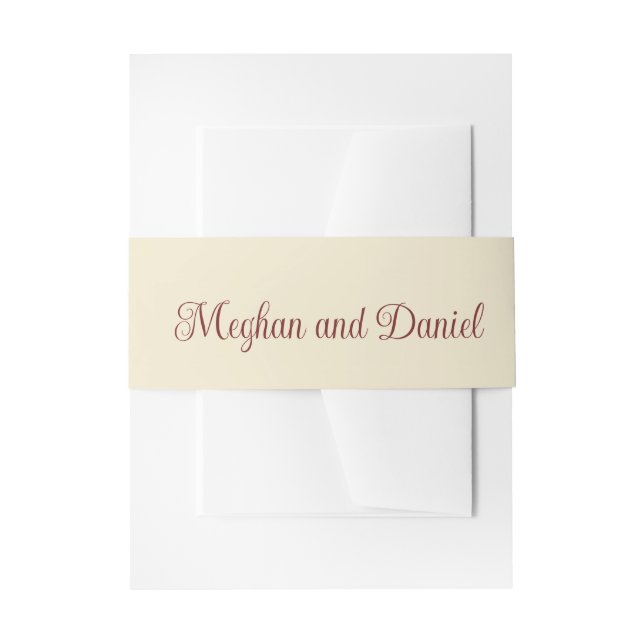 Herbstflorale Pumpkin Hochzeit Einladungsbanderole (Vorderseite Beispiel)