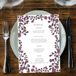 Herbstflorale Rahmen Elegant Modernes Rustikales C Menükarte<br><div class="desc">Nutzen Sie diese Blumenkarten für Ihre Hochzeit, Verlobung, Brautparty oder andere Veranstaltungen. Hand von mir für dich gezeichnet. Vollständig editierbar, fügen Sie Ihre eigene Text- oder Hintergrundfarbe hinzu. Klicken Sie auf "Personalisieren", um den Text zu bearbeiten und "Design bearbeiten", um Schriftart, Farben und Text zu ändern. Ändern Sie auch den...</div>