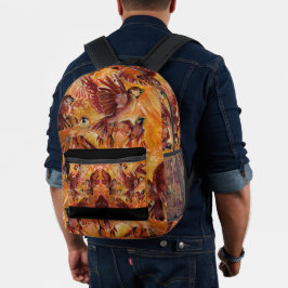 Herbstflug im Herbst Bedruckter Rucksack