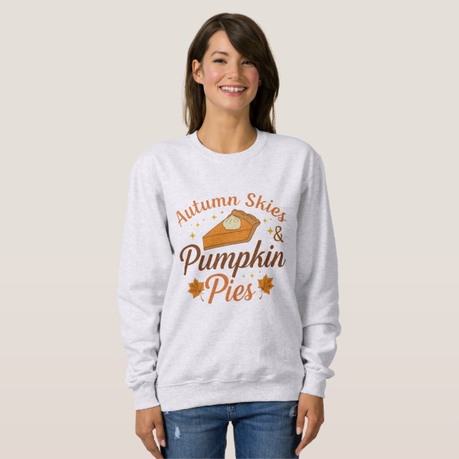 Herbstflüge und Pumpkinseln Sweatshirt (Vorne ganz)