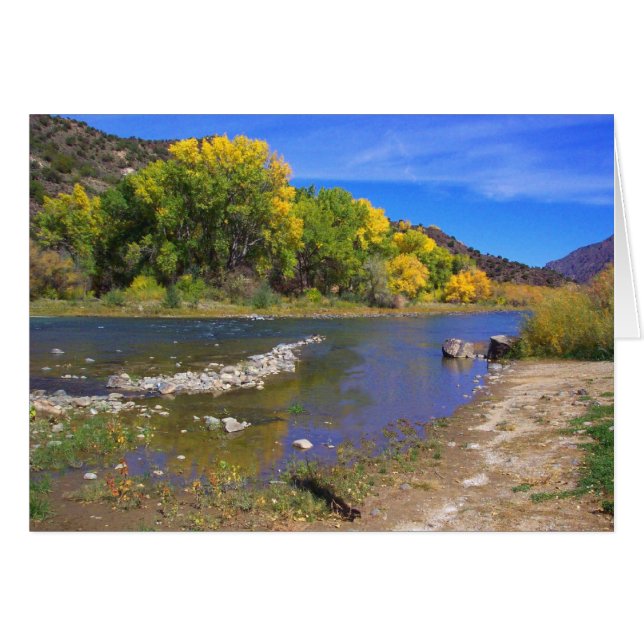 Herbstfluss in Taos, New Mexico (Vorderseite (Horizontal))